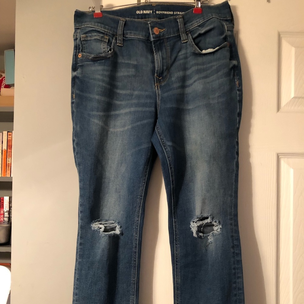 Old Navy Boyfriend Straight Cuffed jeans